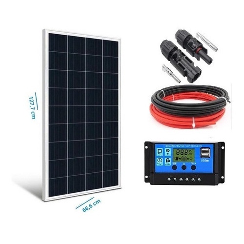 Kit Painel Placa Controlador Solar Fotovoltaica W Watts Shopee Brasil