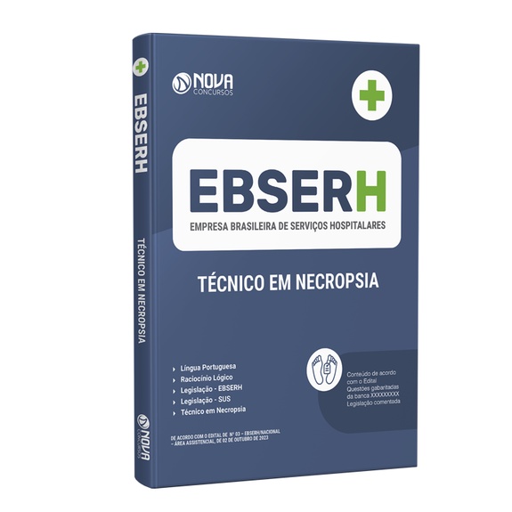 Apostila Completa EBSERH 2023 Técnico em Necropsia Shopee Brasil