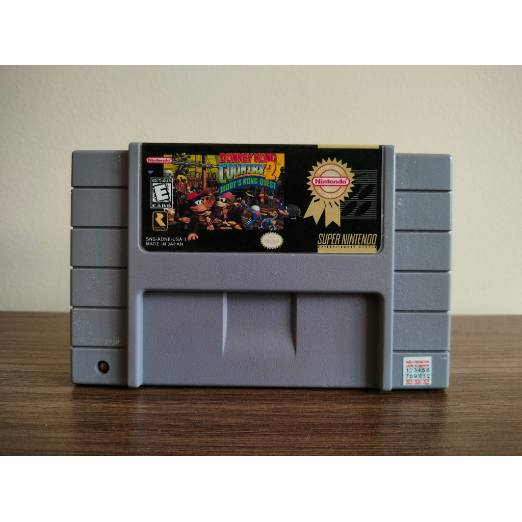 Cartucho Donkey Kong Country 2 Original Snes Shopee Brasil