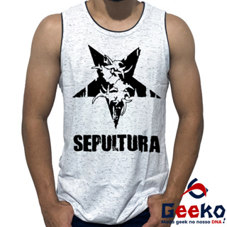 Regata Sepultura Algod O Rock Camiseta Regata Geeko Oficial