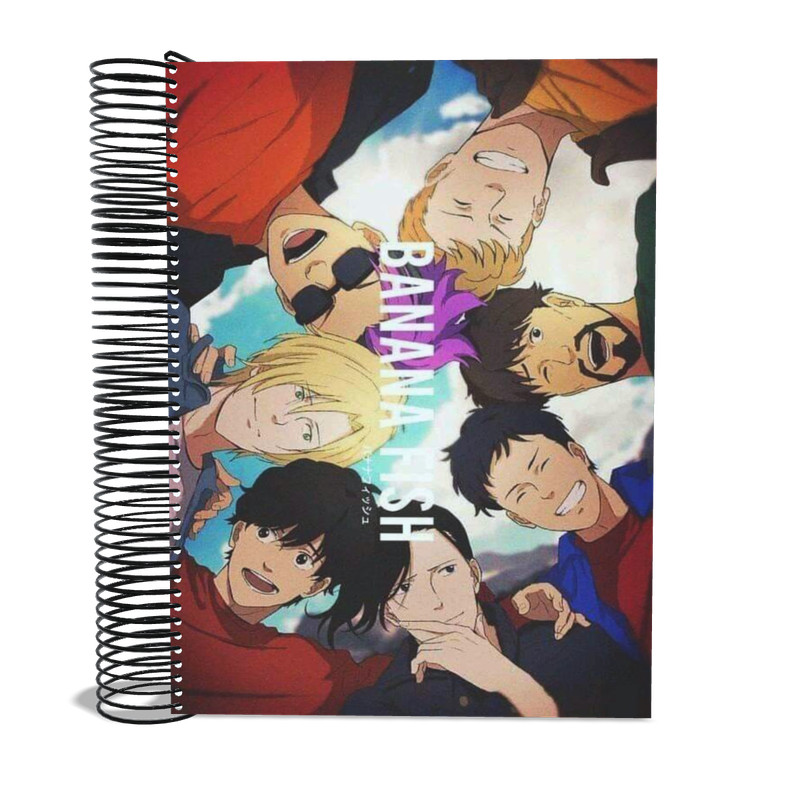 Caderno Personalizado 1 matéria Banana Fish 96 Folha Shopee Brasil