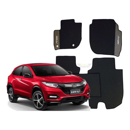 Tapete Hrv Hr v 2019 2020 Borracha Preto 05 Pçs Shopee Brasil