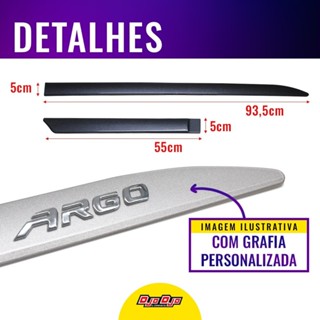 Friso Lateral Creta 2017 a 2024 Cor Original Modelo Facão Grafia em