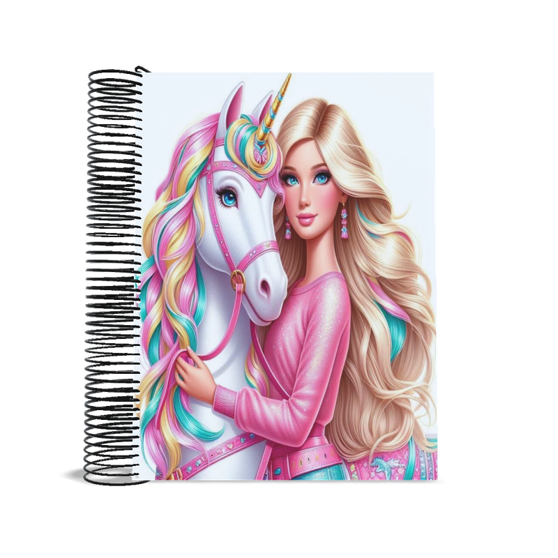 Caderno Barbie Mat Rias Folhas Escolar Shopee Brasil