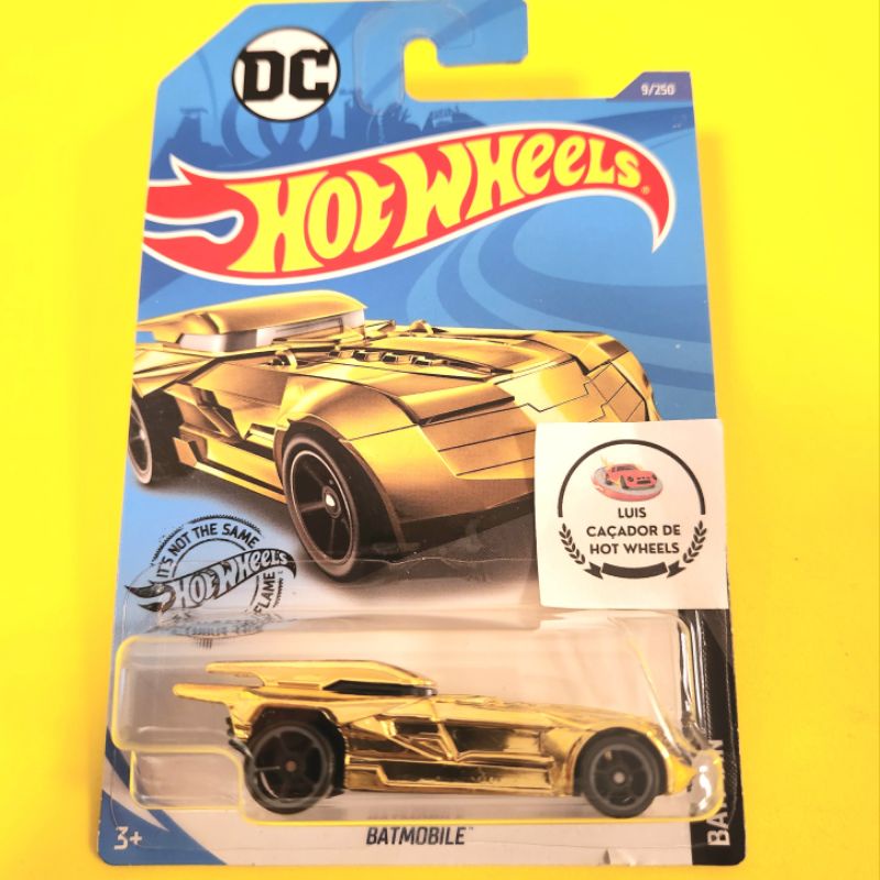 Batmobile Batman Dourado Hot Wheels Lacrado Shopee Brasil