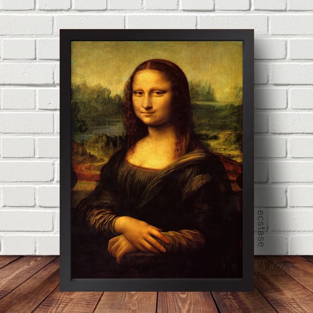 Quadro Decorativo Monalisa Arte renascença Da Vinci Shopee Brasil