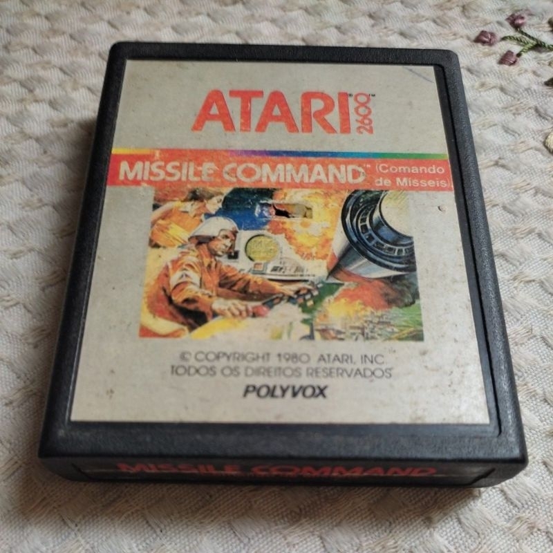 Jogo Atari Cartucho Fita Polivox Americano Silver Label Cce Dactar