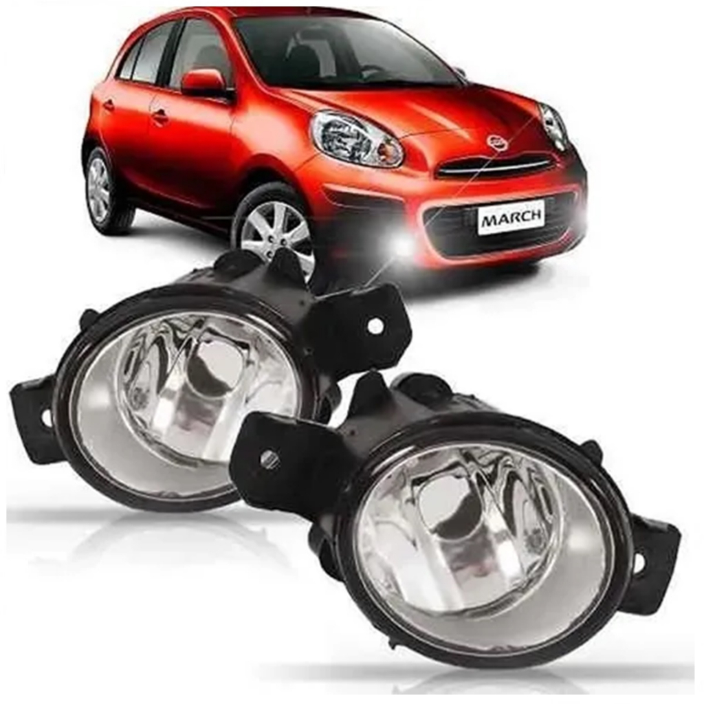 Farol De Milha Nissan March Auxiliar Neblina Shopee Brasil