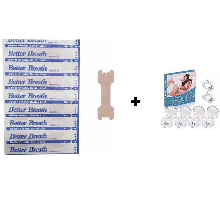 Kit Anti Ronco 4 Clip Nasal 20 Tira Dilatador Nasal Shopee Brasil