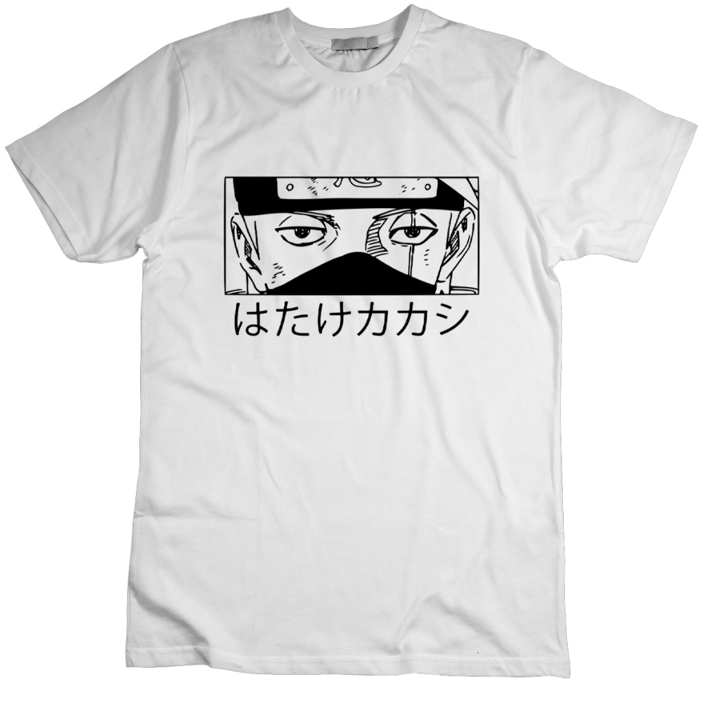 Camiseta Kakashi Hatake Naruto Shippuden Anime Blusa Camisa Shopee Brasil