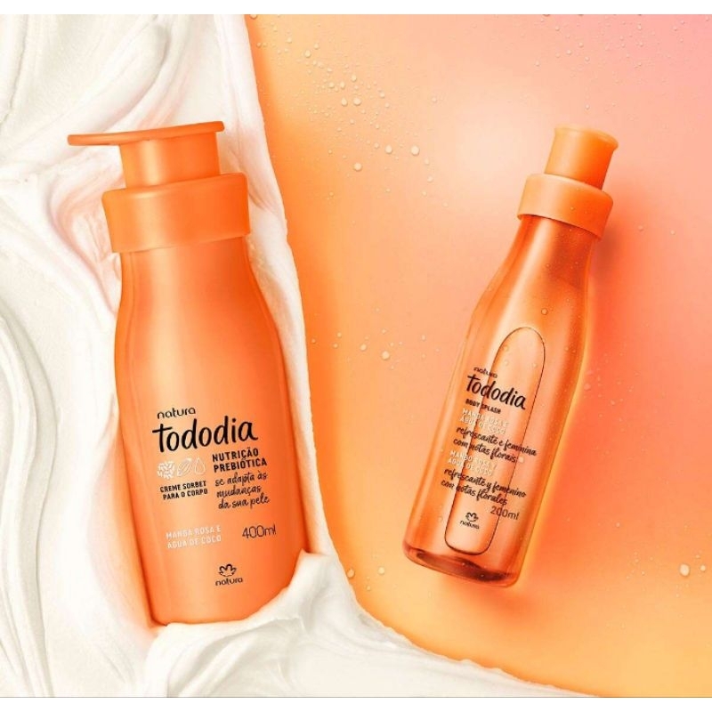 Kit manga rosa e água de côco Body splash mais hidratante 400ml