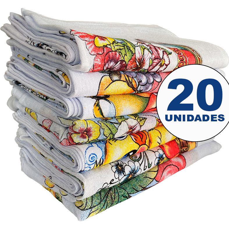 Pano De Prato Estampado Bainha Shopee Brasil