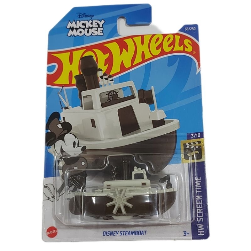Disney Steamboad Hw Screen Time 3 10 Barco Do Mickey Mouse Hot Wheels