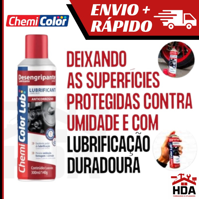 Leo Desengripante Lubrificante Spray Ml Chemicolor Lub Shopee Brasil