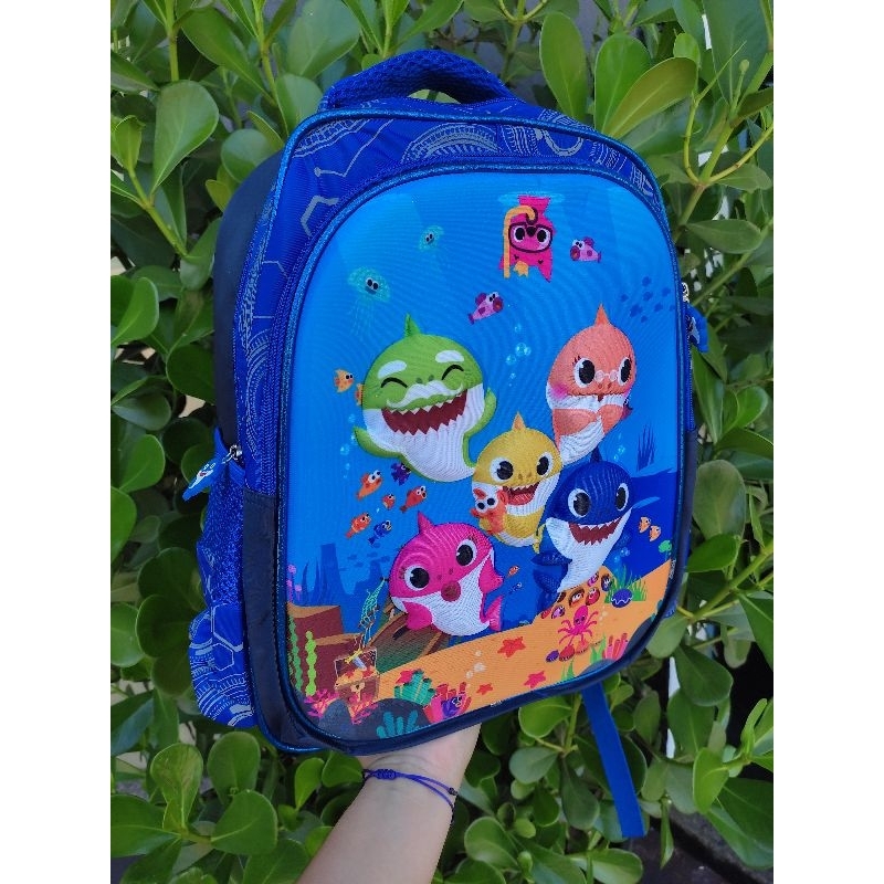 Mochila Baby Shark 37cm Shopee Brasil