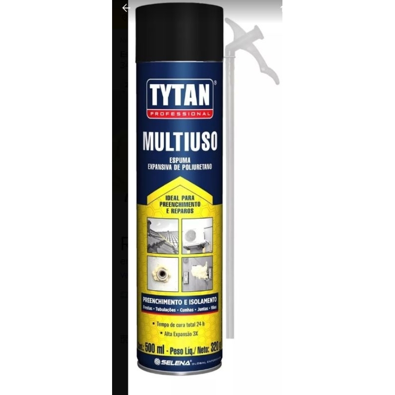 Espuma Expansiva Poliuretano Tytan Profissional 500ml Shopee Brasil