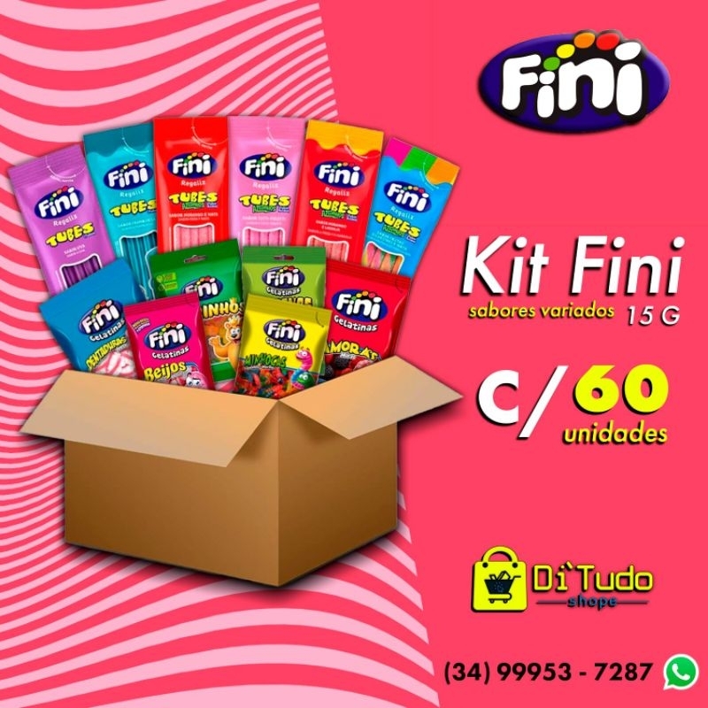 Kit FINI 60 Pacotes De 15g Sabores Variados Shopee Brasil