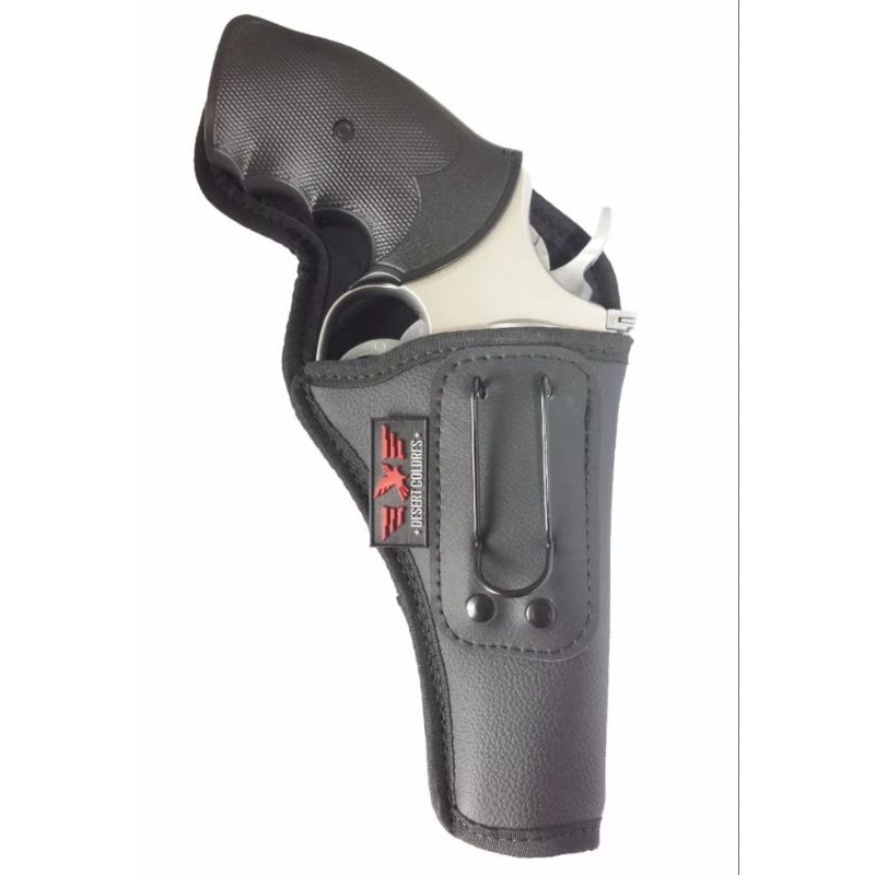 Coldre Velado Para Revolver Rt Polegadas Em Neoprene E Couro P U