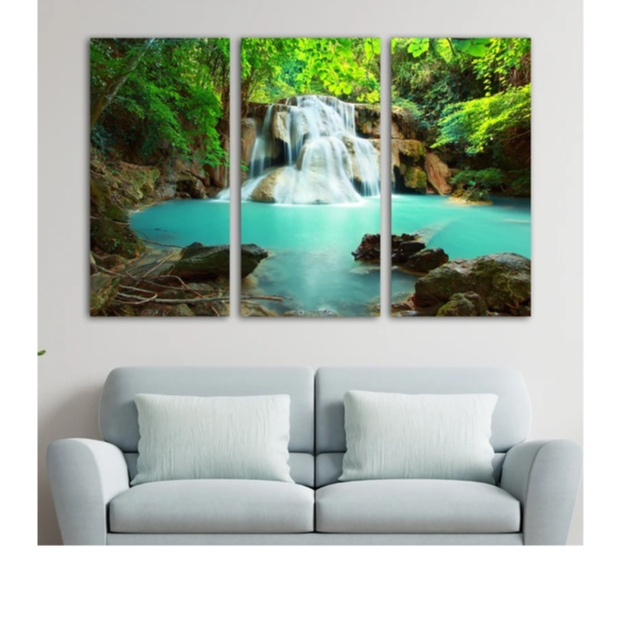 Quadro Decorativo Para Sala Cachoeira Shopee Brasil