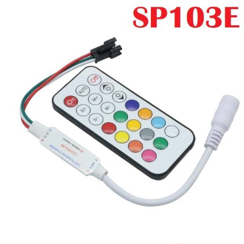 Controle E Controladora SP103e SP104e Ritmica Som Musical Fita Led Rgb