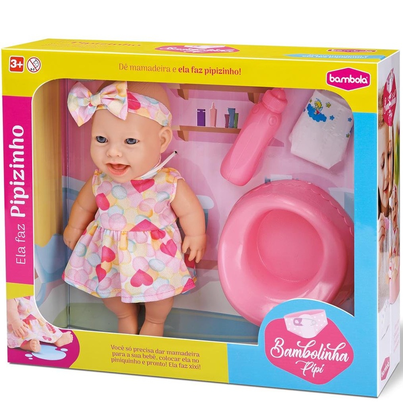 Brinquedo Boneca Bebê Baby Bambola Acessórios Coleção Bambolinha