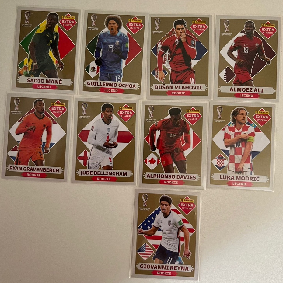 FIGURINHAS EXTRAS LEGENDS OURO DA COPA DO MUNDO DE 2022 ORIGINAL DA