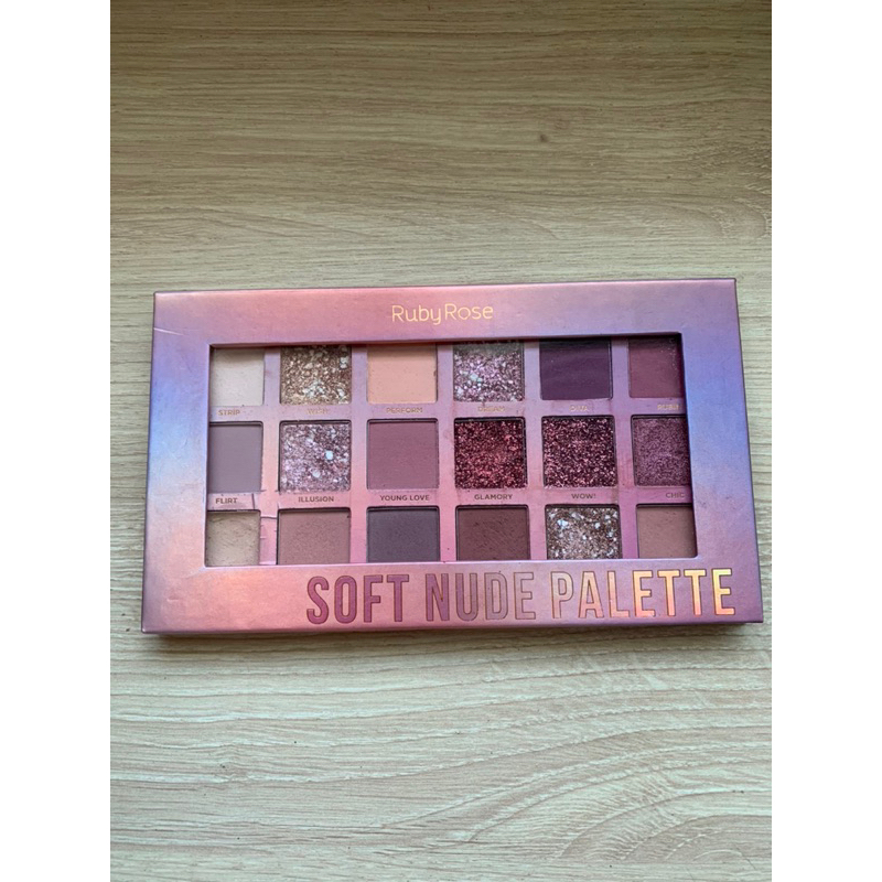 Paleta Soft Nude Ruby Rose Shopee Brasil