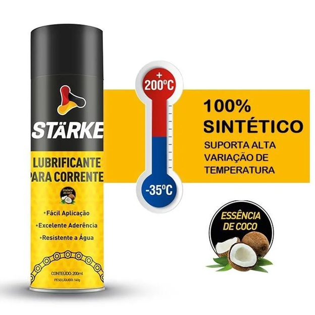 Spray Lubrificante Para Corrente De Motos Starke 1 Linha Shopee Brasil