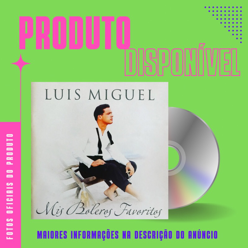 Cd Luis Miguel Mis Boleros Favoritos Shopee Brasil