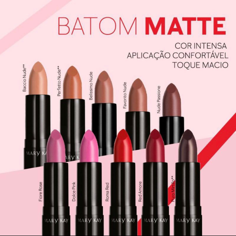 Batom Matte Mary Kay Shopee Brasil