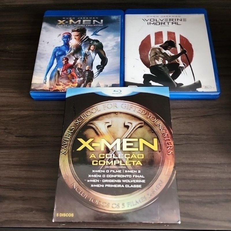 Box bluray coleção x men e x men dias de um futuro esquecido e