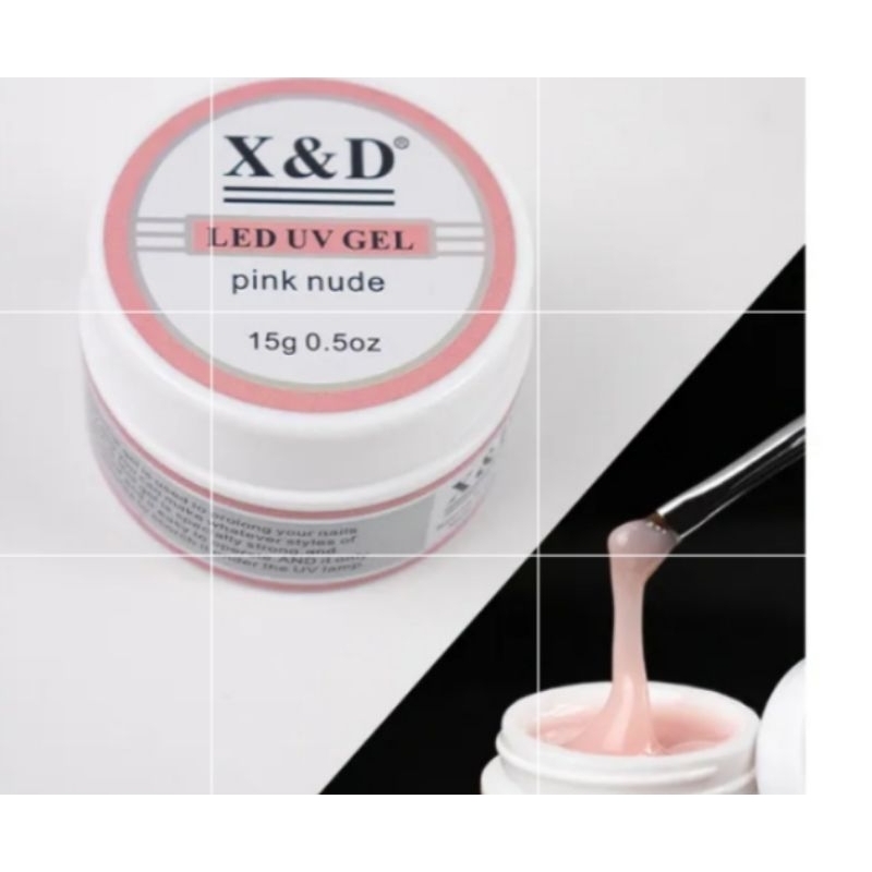 Gel P Unhas X D Pink Nude 15g Shopee Brasil