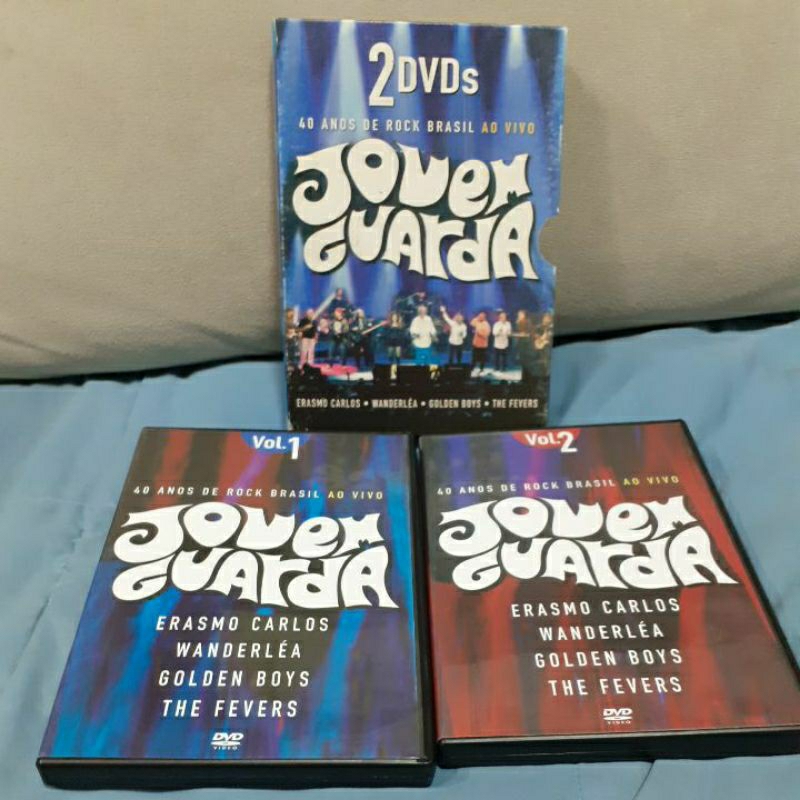 Dvd Jovem Guarda Anos De Rock Brasil Ao Vivo Box Dvds Eramo