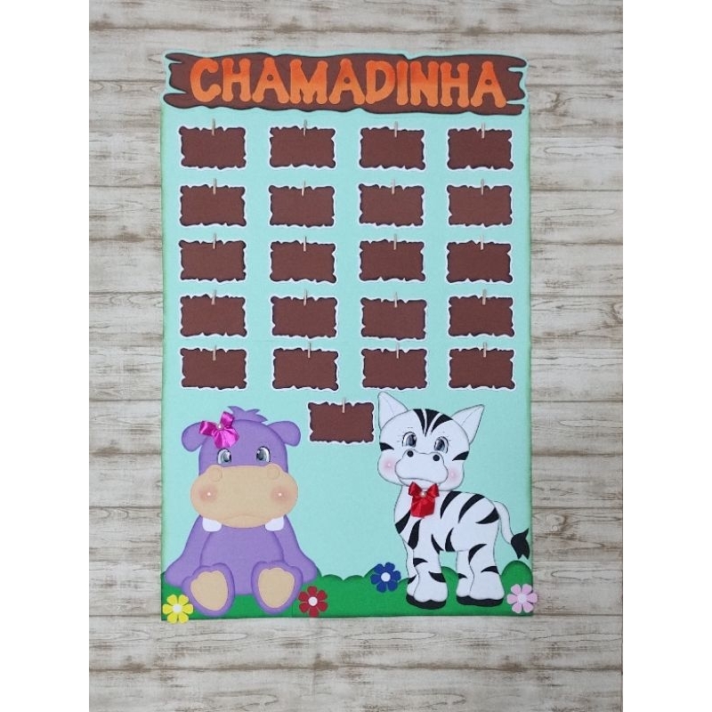 Painel Chamadinha Tema Safari Shopee Brasil