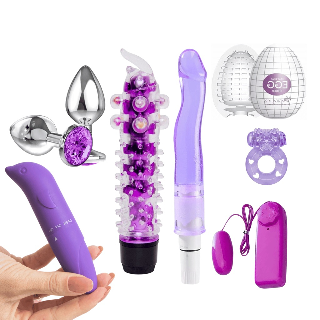 Kit Sex Shop Vibrador Golfinho Vibro Bullet Personal Plug Anal