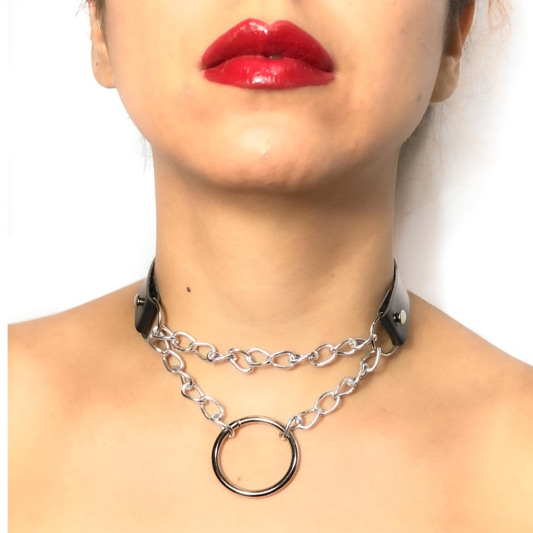 Choker Corrente Argola Colar Gargantilha Shopee Brasil