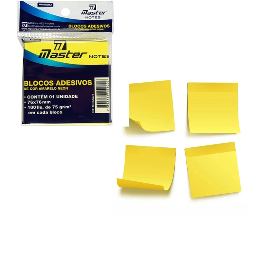 Post It Bloco De Folhas Adesivas Post It M Mm X Mm Amarelo