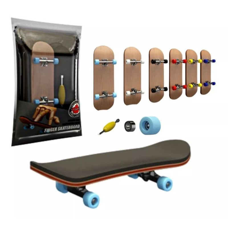 Skate De Dedo Fingerboard Profissional De Madeira Rolamento