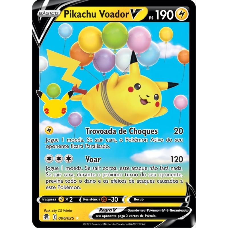 Pikachu Voador V Shopee Brasil