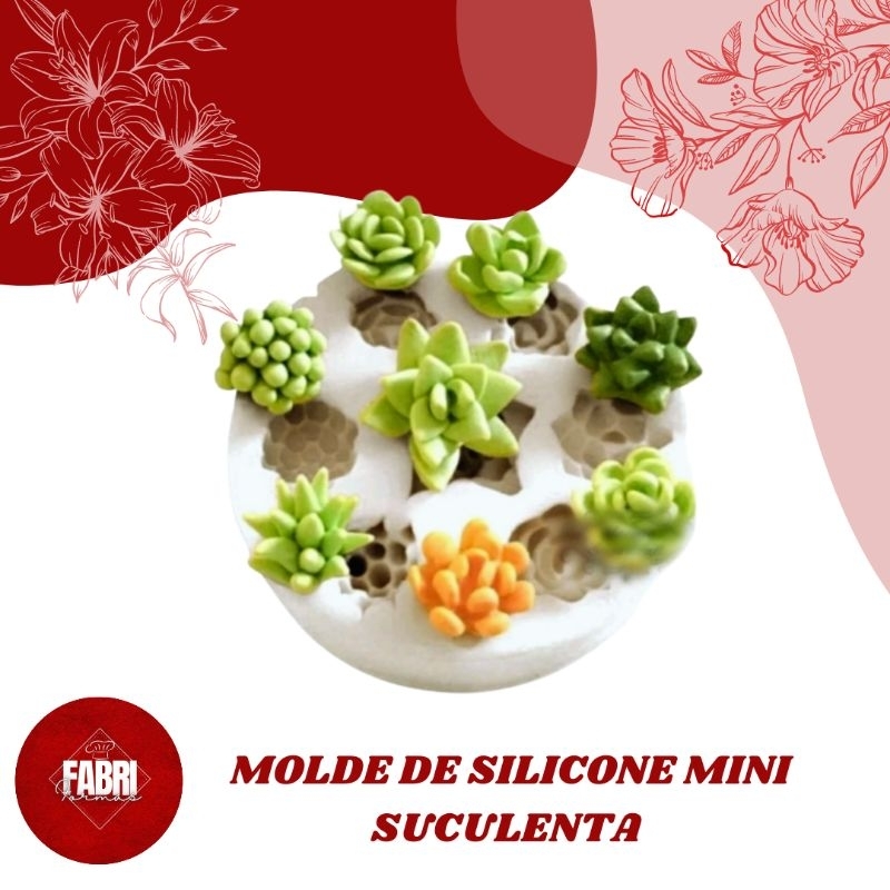 Molde De Silicone Mini Suculenta Shopee Brasil