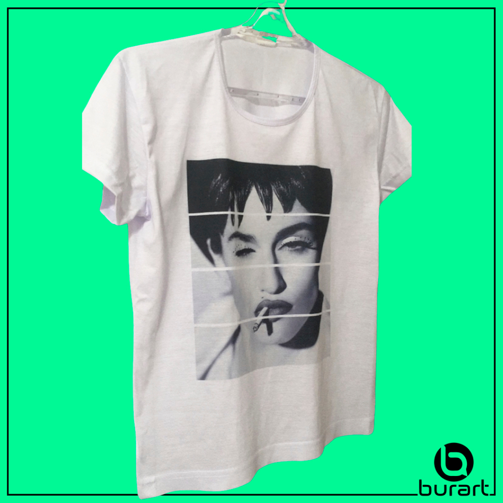 Camisa Camiseta Baby Look Personalizada Madonna Jade Picon Chiara