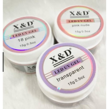 Gel X D NUDE 15g Led Uv Gel Para Unhas Xd Profissional Acrigel
