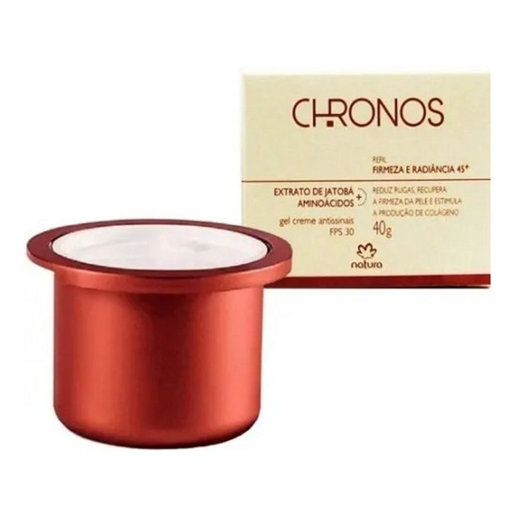 REFIL CHRONOS GEL CREME ANTISSINAIS 45 DIA FPS 30 REFIL 40G Natura Val