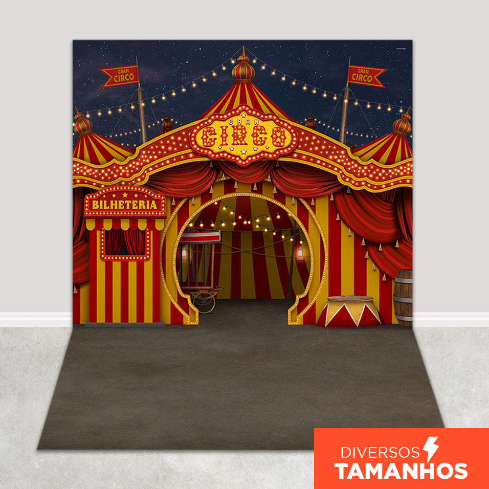 Fundo Fotogr Fico Circo Vermelho Em Tecido Ffc Shopee Brasil