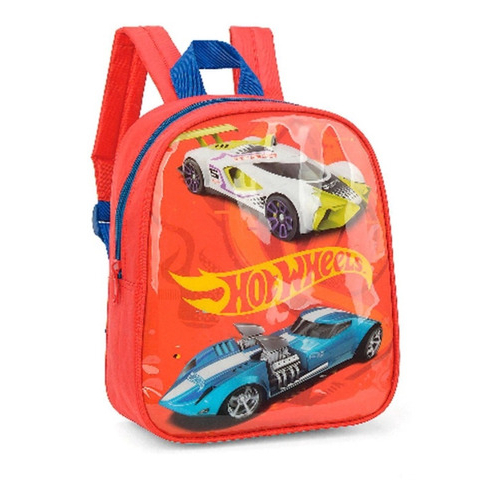 Mochila Infantil Hot Wheels Petit Vermelha LUXCEL Shopee Brasil
