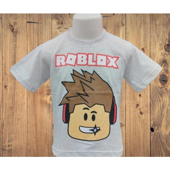 Camisa Roblox Infantil Cinza Shopee Brasil