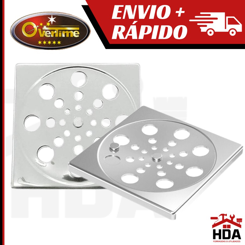 Ralo Tampa Grelha Inox Quadrado Abre E Fecha Cm Mm Shopee Brasil