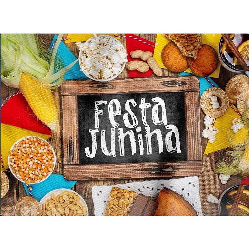 Tnt Estampado Festa Junina Comidas Típicas Decoração Parede Painel