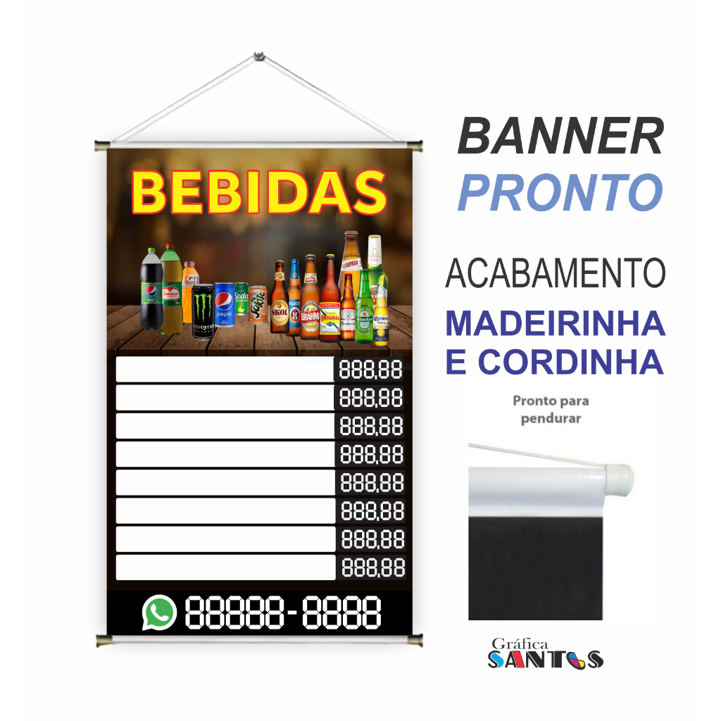 1 Banners Prontos Tema Distribuidora Adega Deposito Bebidas BA 33