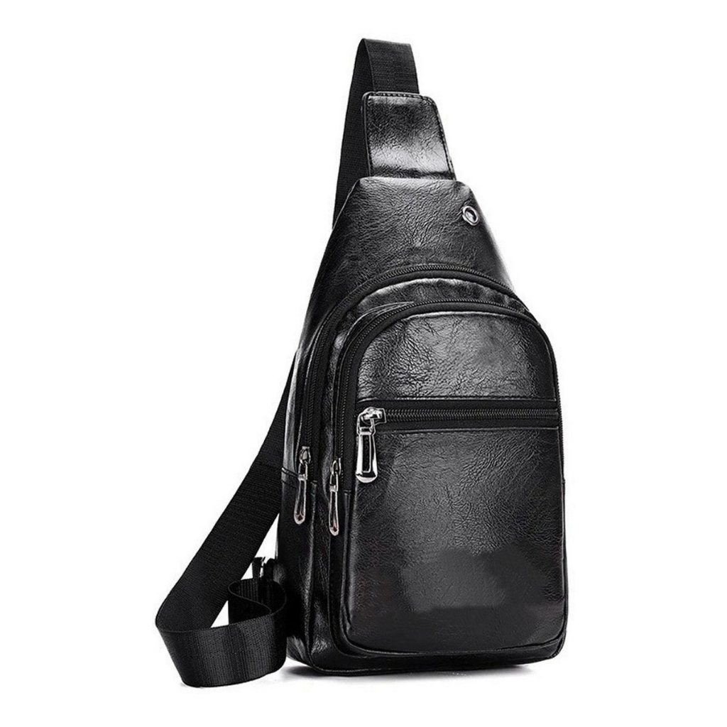 Bolsa Tiracolo Masculina Pochete Transversal Couro Ombro Shopee Brasil